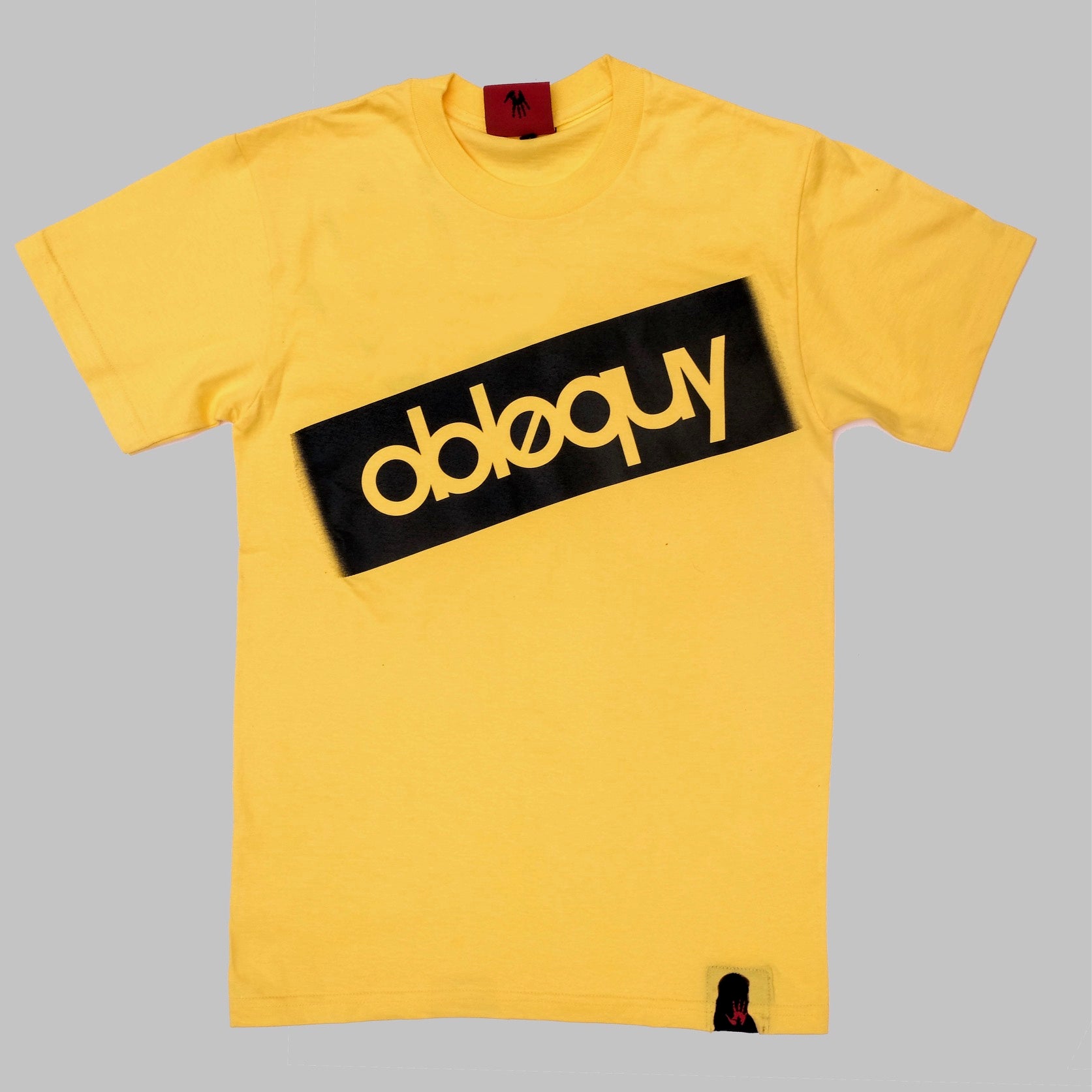 Obloquy 'Spellout' T Shirt (Yellow)